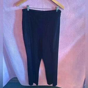 Chicos black velvet stretch pants